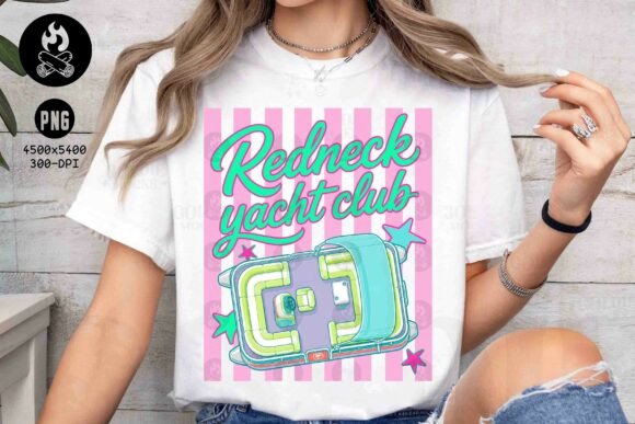 Download Redneck Yacht Club Pink Pontoon Png - Premium Bundle