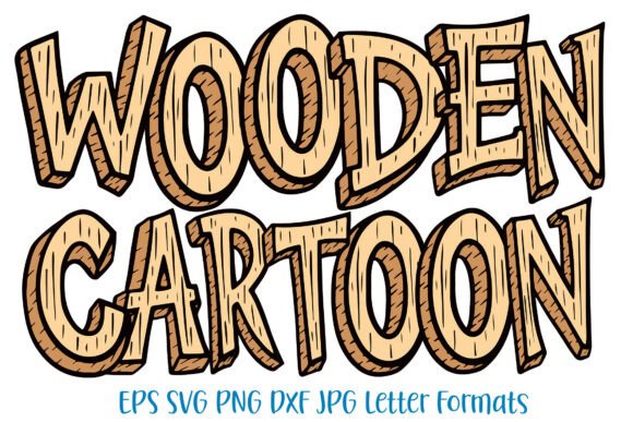 Download Wooden Cartoon Letters Doodle Font PNG - Doodle font Collection