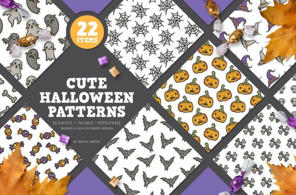 Download Pattern Pack - Cute Halloween Party - Premium Resources